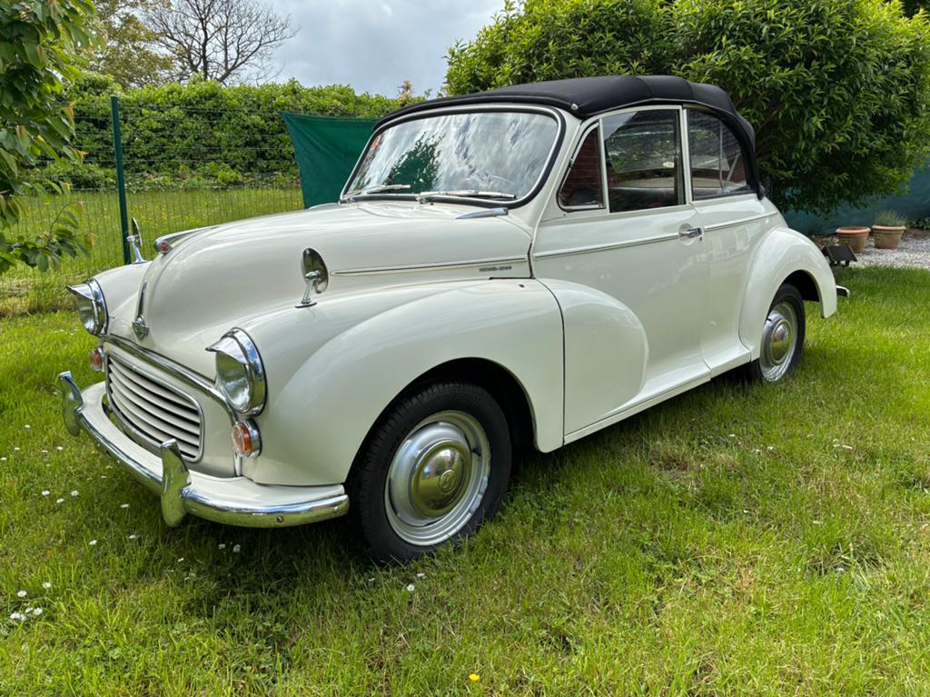 Morris minor tourer cabriolet 1968 ancêtre oldtimer, Auto's, 4 zetels, Austin, Zwart, 1098 cc