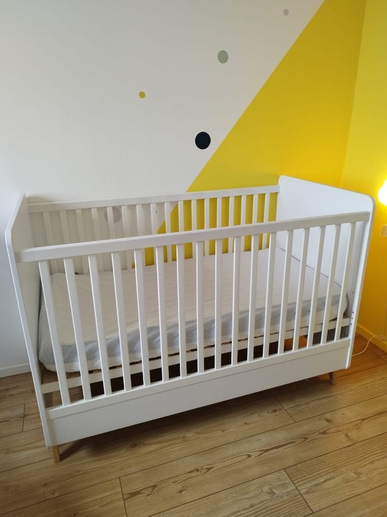 Babybed Quax Loft wit, Enfants & Bébés, Sommier à lattes, 70 à 85 cm, Enlèvement, Utilisé
