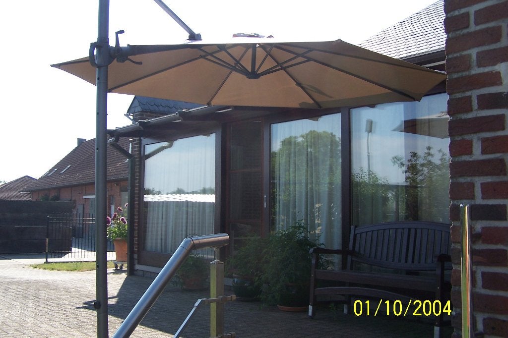Parasol zwevend, Ophalen, Verstelbaar, 3 tot 4 meter, Zweefparasol