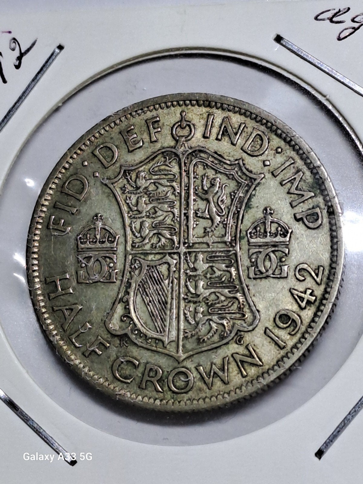Royaume-Uni-George VI-Half Crown 1942, Enlèvement ou Envoi, Autres pays, Monnaie en vrac, Argent