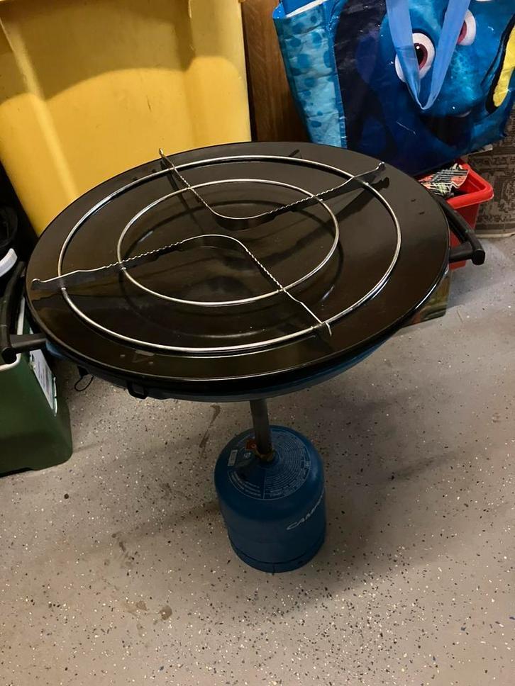 Bakplaat camping gas, Caravans en Kamperen, Kampeeraccessoires, Ophalen, Zo goed als nieuw