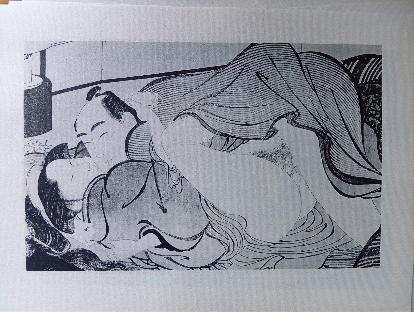 Érotisme Japonais. Planches anciennes .Kama Sutra, Antiquités & Art, Enlèvement ou Envoi