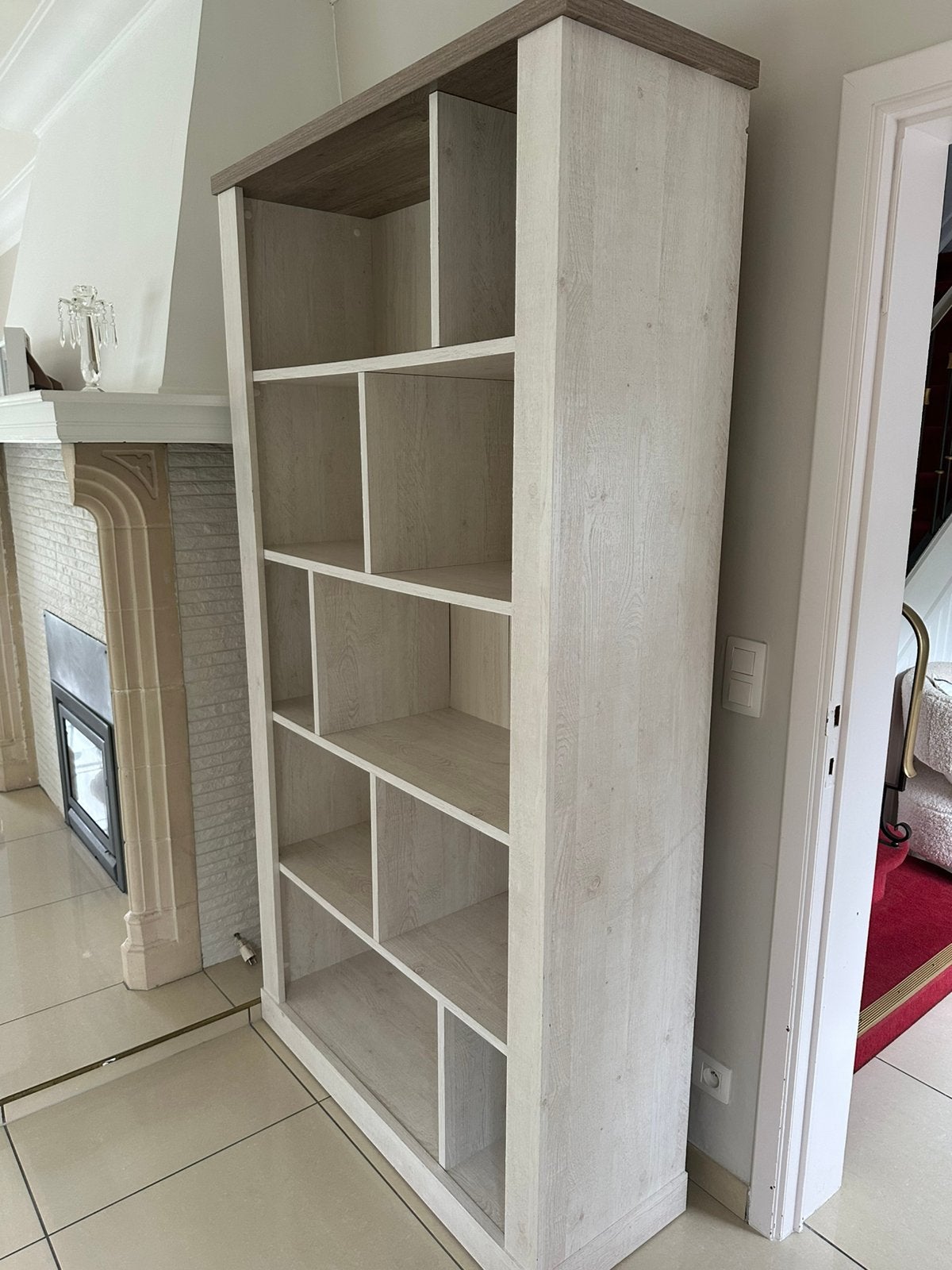 Vendre jolie bibliothèque, 25 à 50 cm, Comme neuf, 100 à 150 cm, Enlèvement