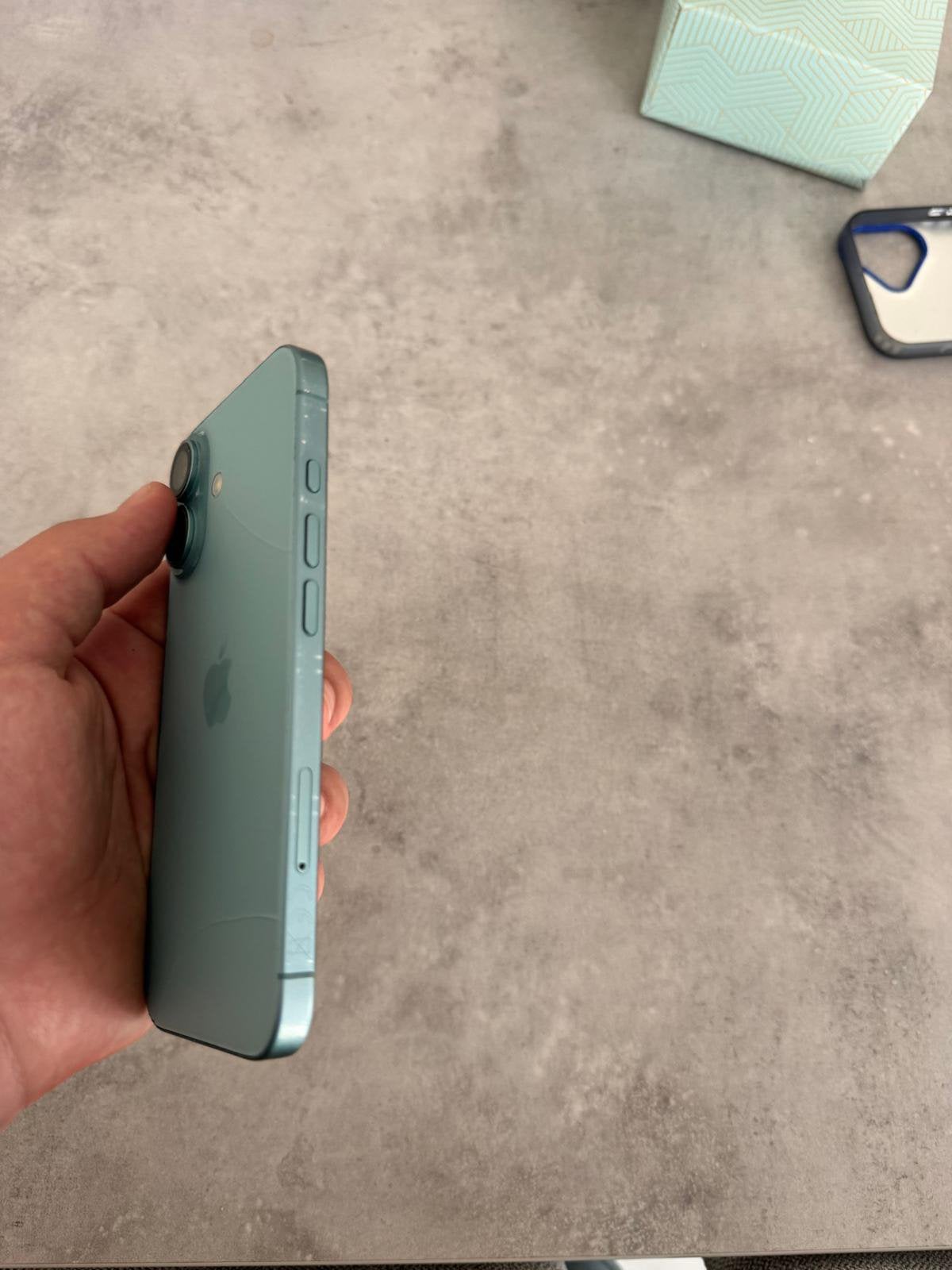 iPhone 16 128gb Teal, Telecommunicatie, Mobiele telefoons | Apple iPhone, Zo goed als nieuw, 128 GB, Zonder abonnement, Zonder simlock