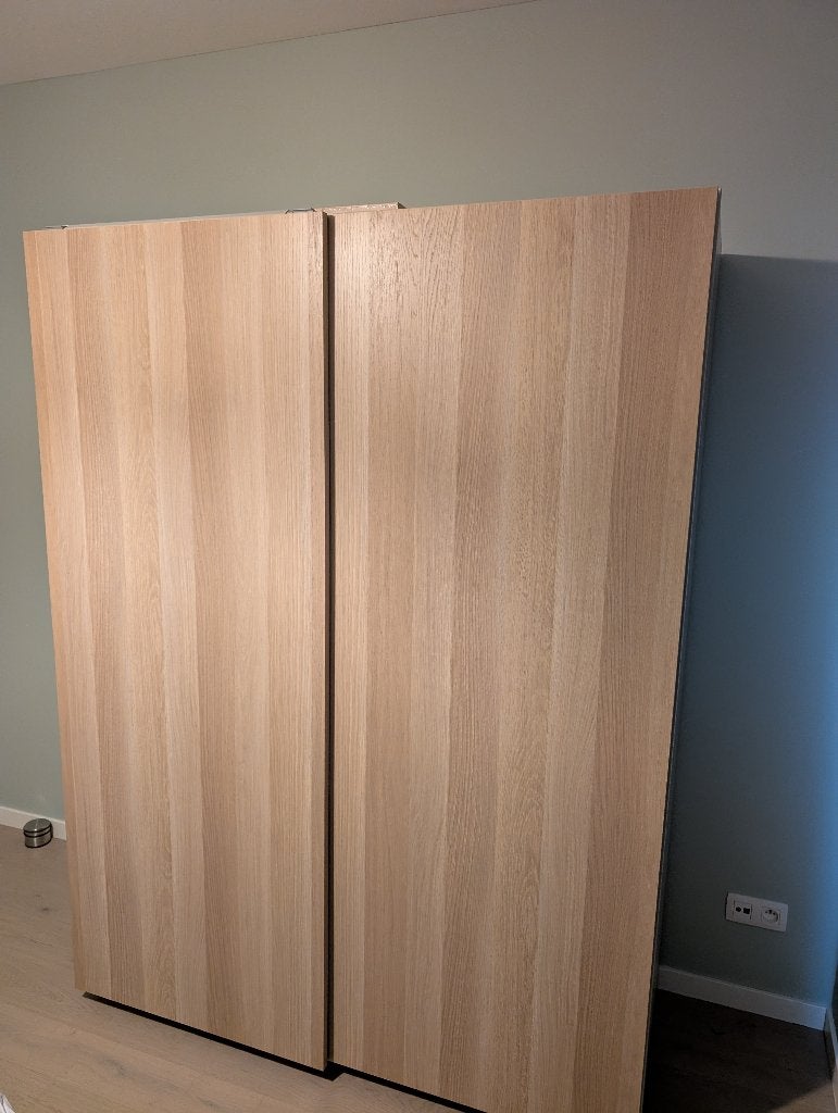 Pax kledingkast eiken, Ophalen, 200 cm of meer, 150 tot 200 cm, 50 tot 75 cm