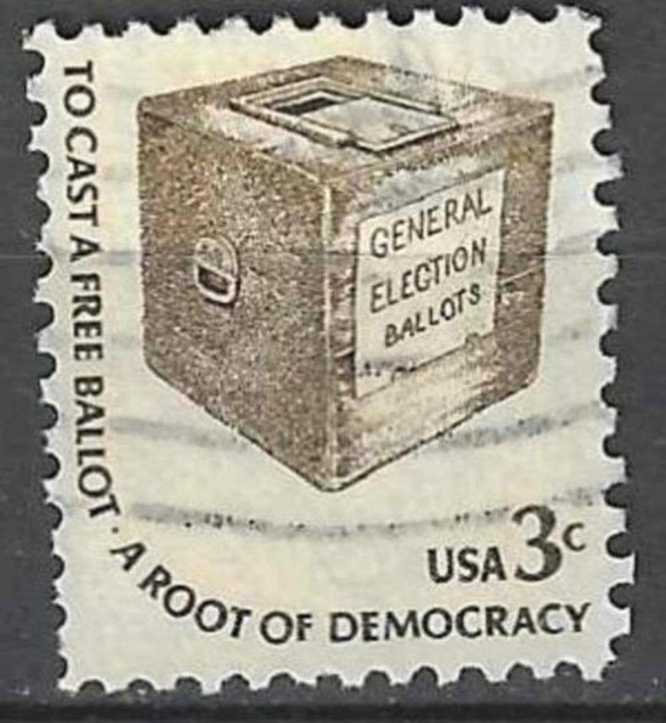 USA 1977 - Yvert 1182 - Vrije verkiezingen - Urne (ST), Verzenden, Gestempeld