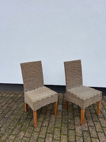 rotan stoelen 2, Ophalen, Twee, Bruin, Rotan, mid century, vintage