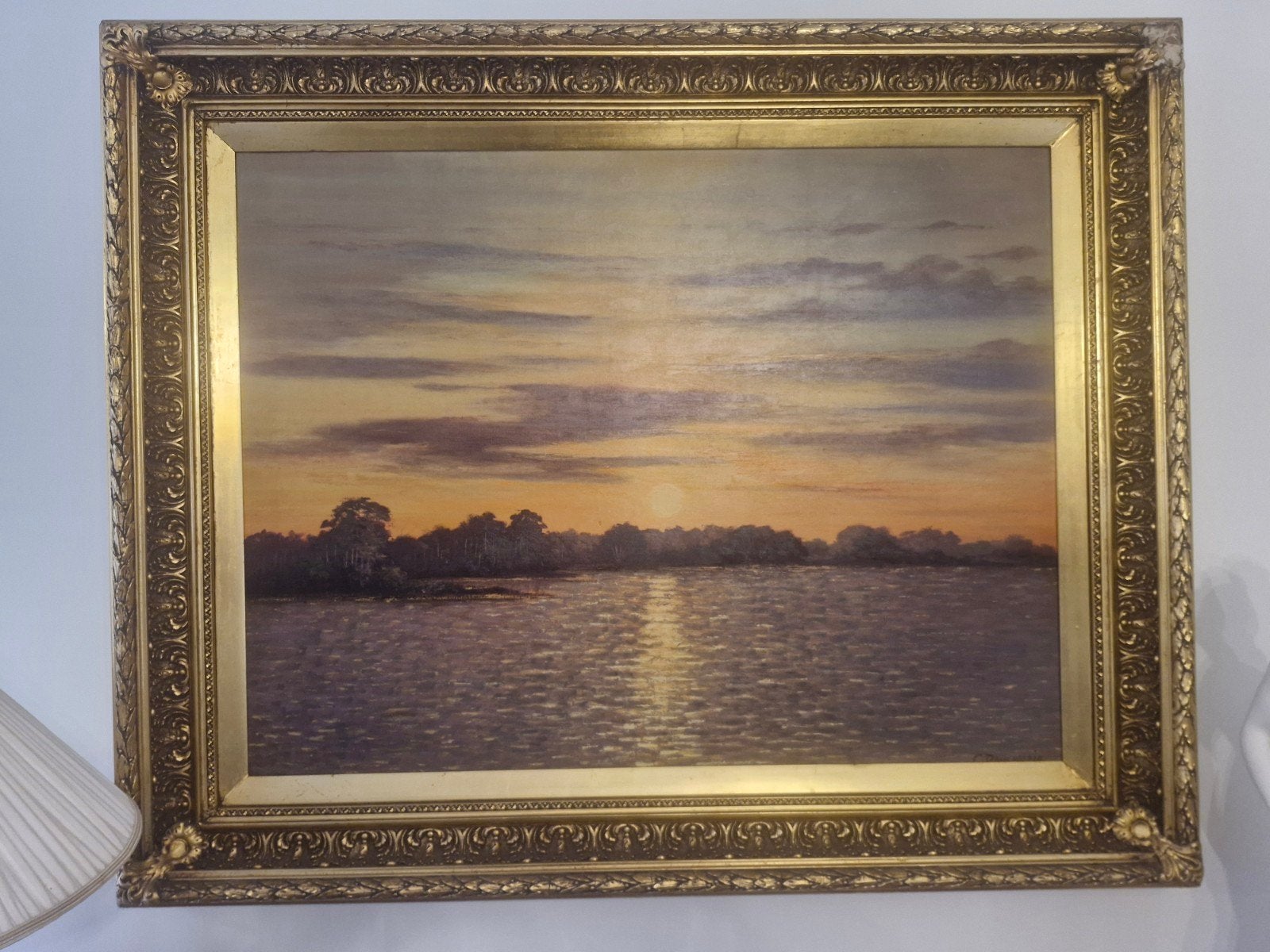 zonsondergang, Antiek en Kunst, Ophalen, Doek