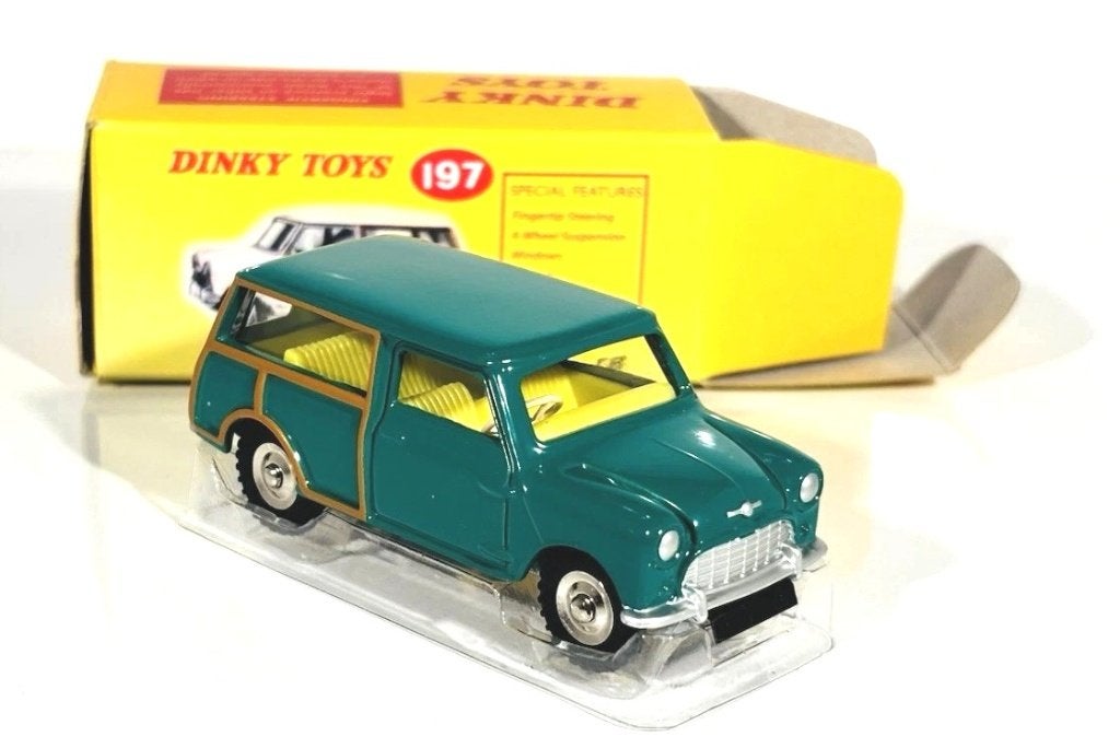 Dinky Toys 197 Mini-Traveller groen Atlas Nieuw., Ophalen of Verzenden, Nieuw, Auto, Dinky Toys