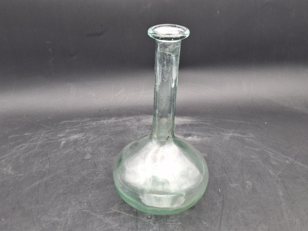 oude zware glazen/kristallen karaf, jaren 60, Antiek en Kunst, Ophalen of Verzenden