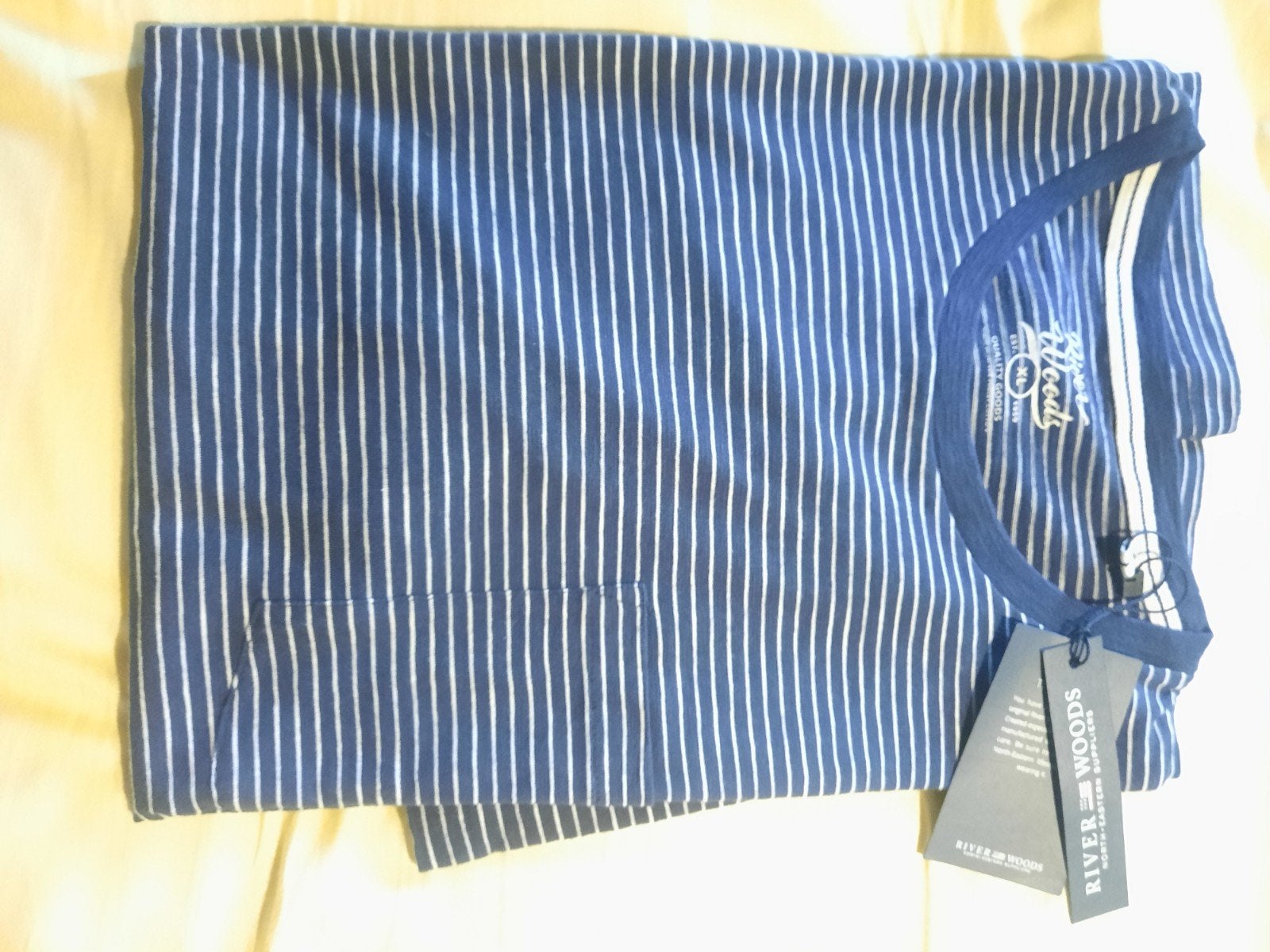 Tshirt riverwoods xl nieuw gestreept, Blauw, Nieuw, Ophalen of Verzenden, Met patroon