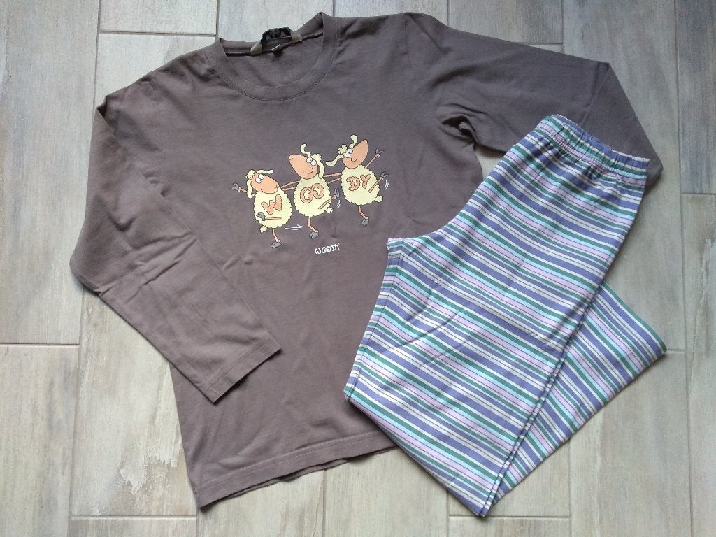 ★ M140 - Woody pyjama thema schaap, Kinderen en Baby's, Nacht- of Onderkleding, Gebruikt, Ophalen of Verzenden, WOODY