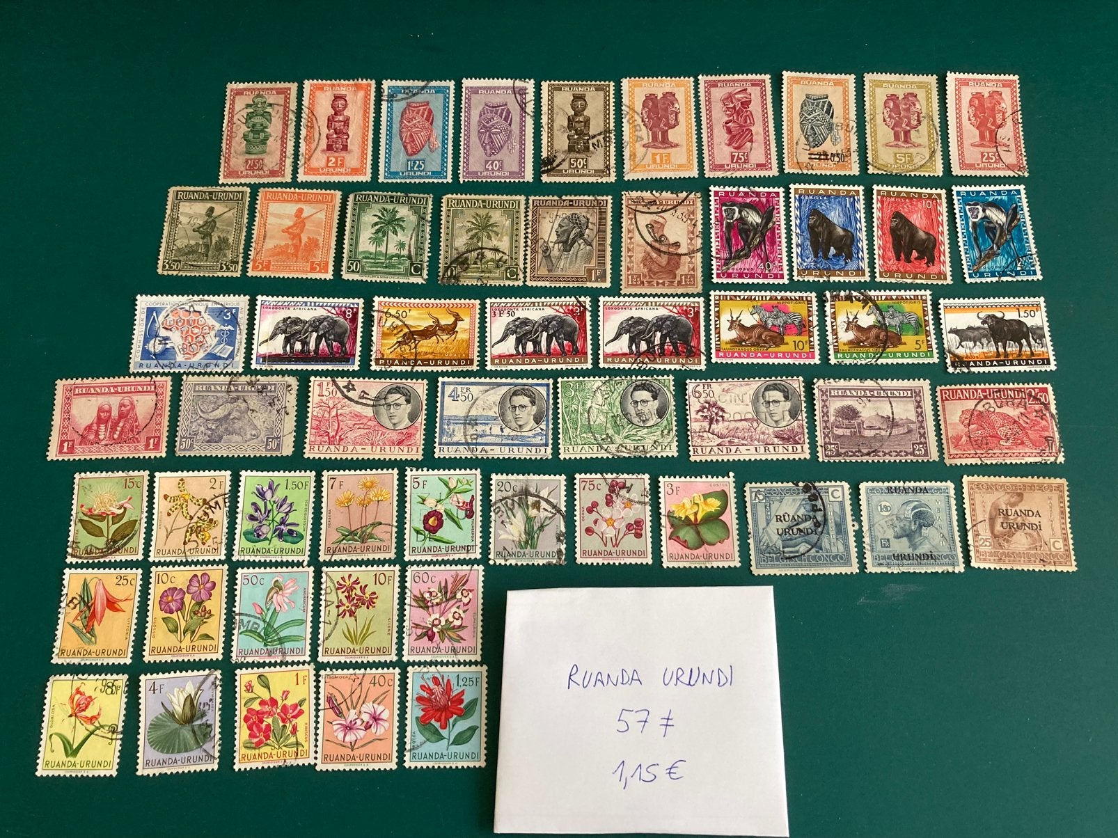 Lots de Timbres | Rwanda | Urundi, Timbres & Monnaies, Enlèvement ou Envoi, Autres pays, Affranchi