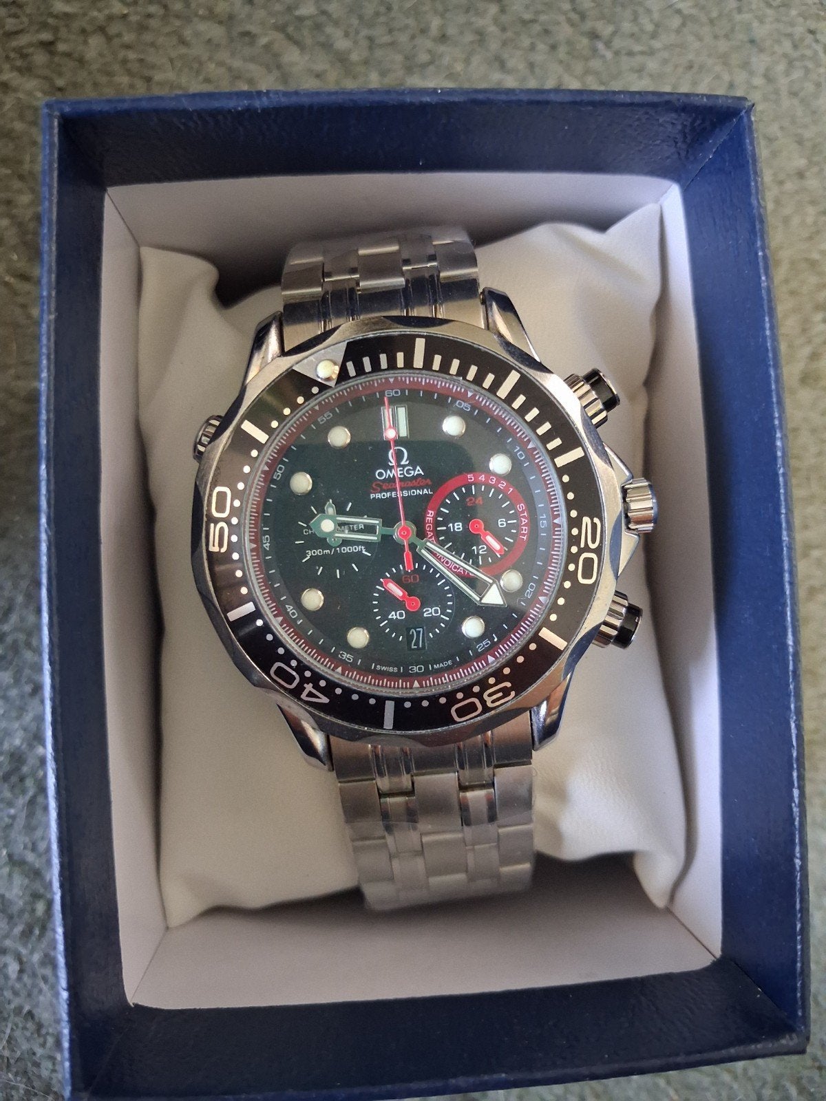 Heren Horloge Omega Seamaster Diver 300 M, Handtassen en Accessoires, Horloges | Heren, Staal, Staal, Polshorloge, Nieuw