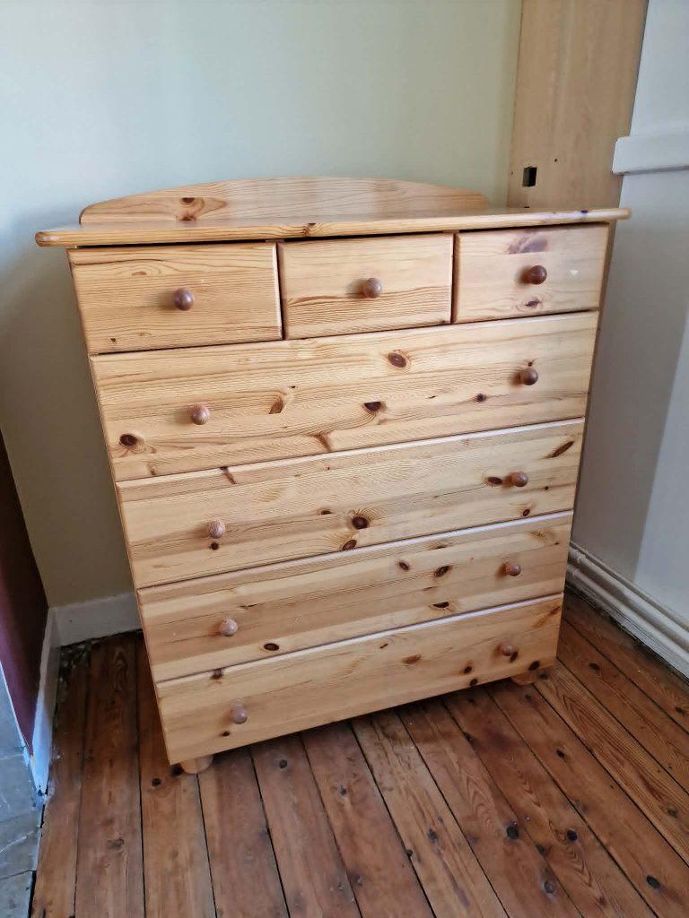 Grenen dressoir, Huis en Inrichting, 5 laden of meer, Ophalen, Gebruikt, Grenenhout