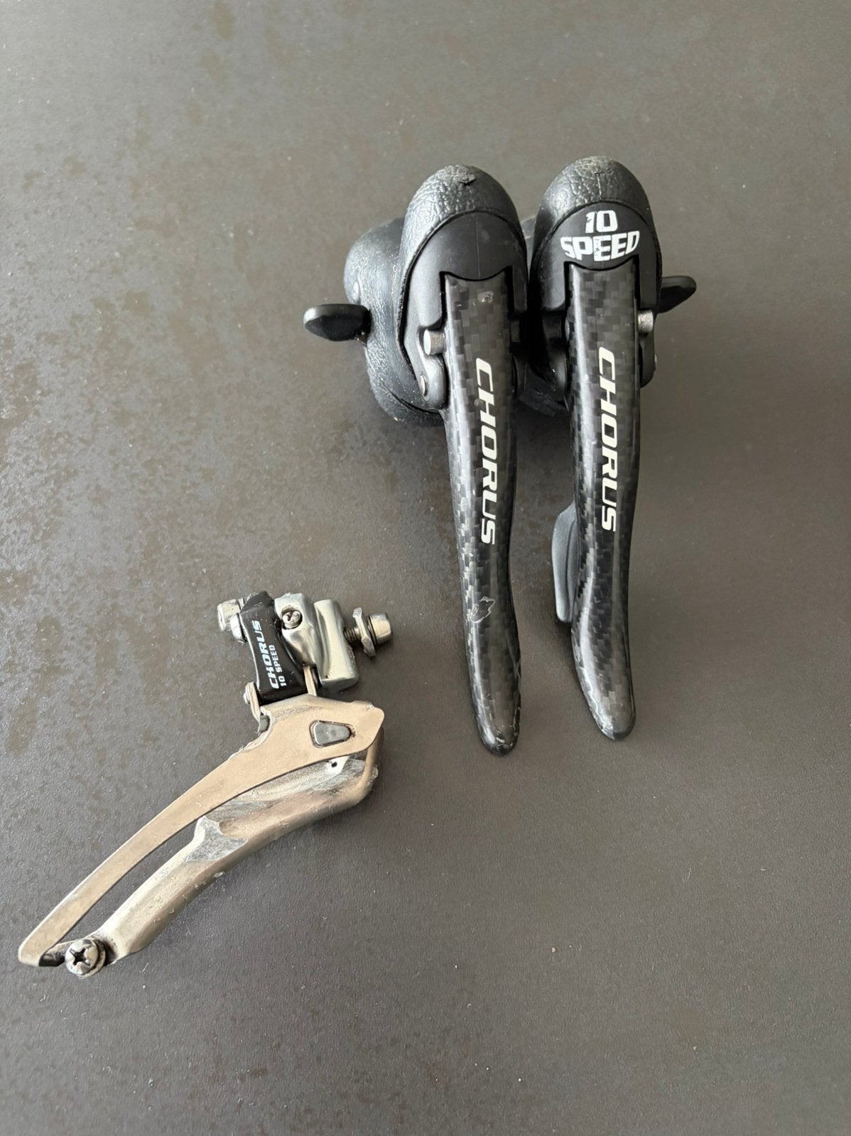 Campagnolo Chorus 10speed setje, Fietsen en Brommers, Fietsonderdelen, Ophalen of Verzenden, Carbon