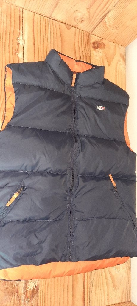 Mooie omkeerbare bodywarmer Napapijri maat 170, Overige typen, Ophalen of Verzenden, Zo goed als nieuw, Napapijri