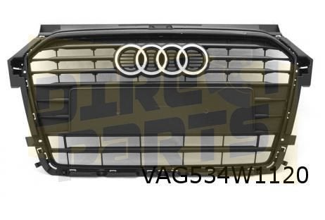 Audi A1 (1/15-11/18) voorbumpergrille (VMZ zwart) Origineel!, -, -, Nieuw, Audi