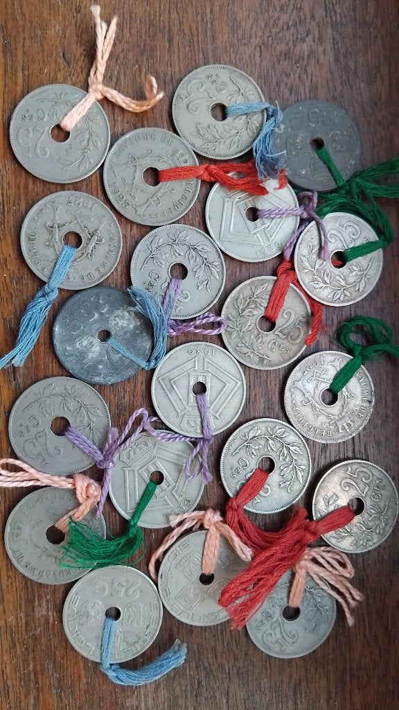 Anciennes pièces de monnaie belge, Enlèvement ou Envoi, Monnaie en vrac, Naissance ou Mariage