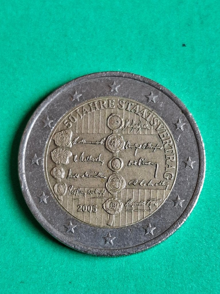 2005 Oostenrijk 2 euro 50 jaar Staatsverdrag, Postzegels en Munten, Munten | Europa | Euromunten, Verzenden, Oostenrijk, 2 euro