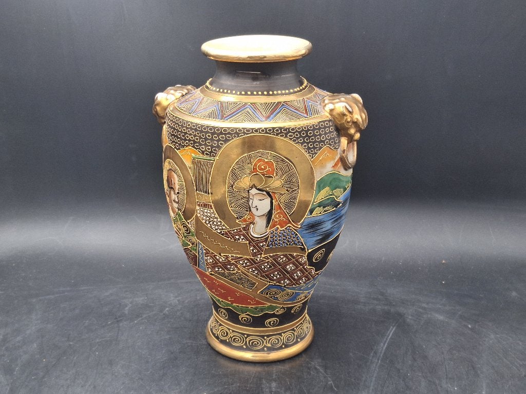 oude keramiek fijn aardewerken vaas uit Japan, met stempel, Antiek en Kunst, Ophalen of Verzenden