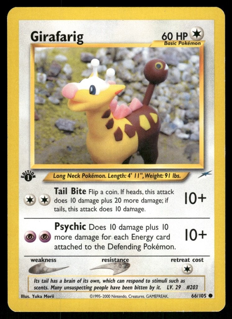 Girafarig 66/105 - Neo Destiny (1st edition), Envoi, Utilisé