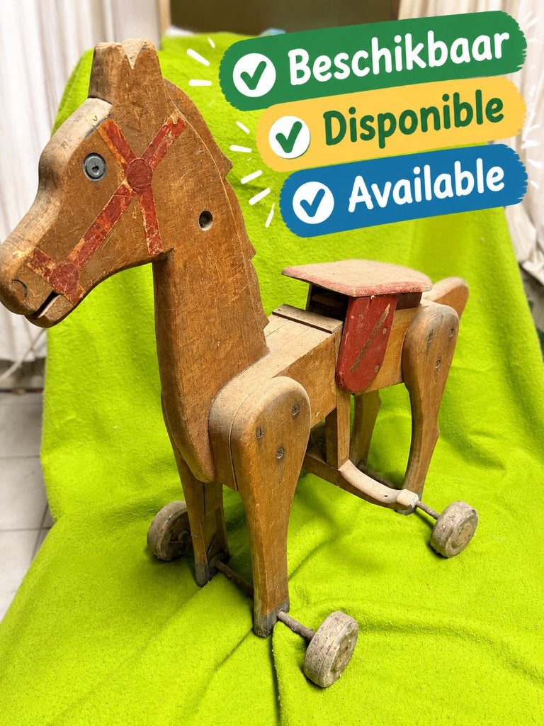 Cheval à bascule vintage original « Bayano » années 50-60, Enlèvement, Utilisé