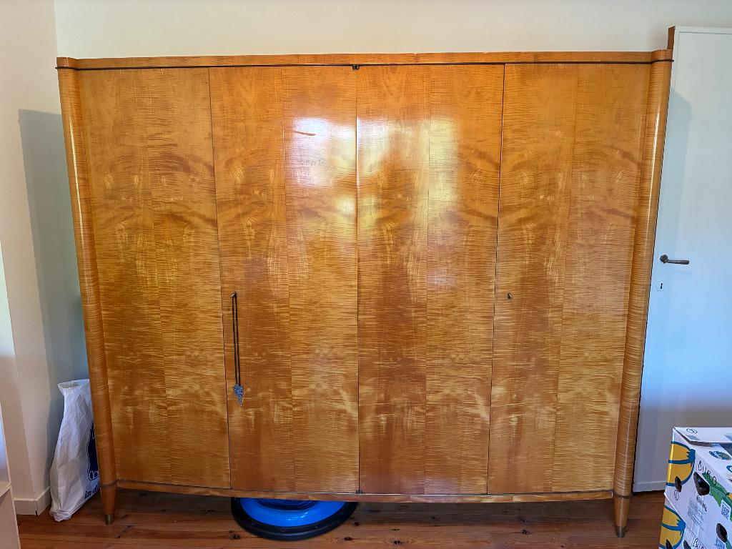 Midcentury vintage kleerkast, 200 cm ou plus, Utilisé, 50 à 75 cm, 150 à 200 cm