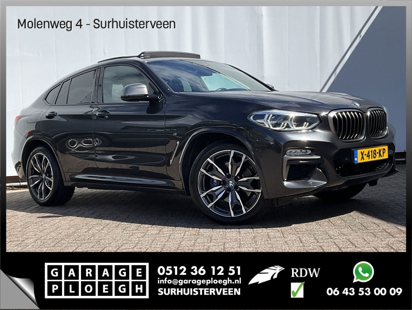 BMW X4 M40 M40i High Executive HUD Memory Pano.dak H/K M-Spo, Auto's, Automaat, Adaptive Cruise Control, Bedrijf, X4