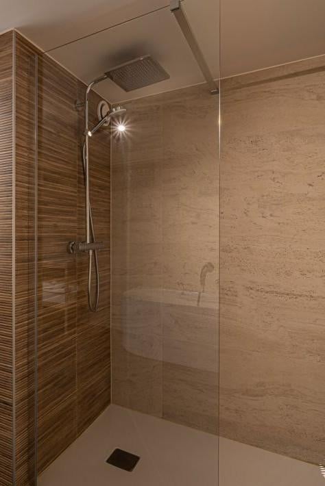 gratuit, Bricolage & Construction, Sanitaire, Utilisé, Douche, Chrome, Verre, Enlèvement