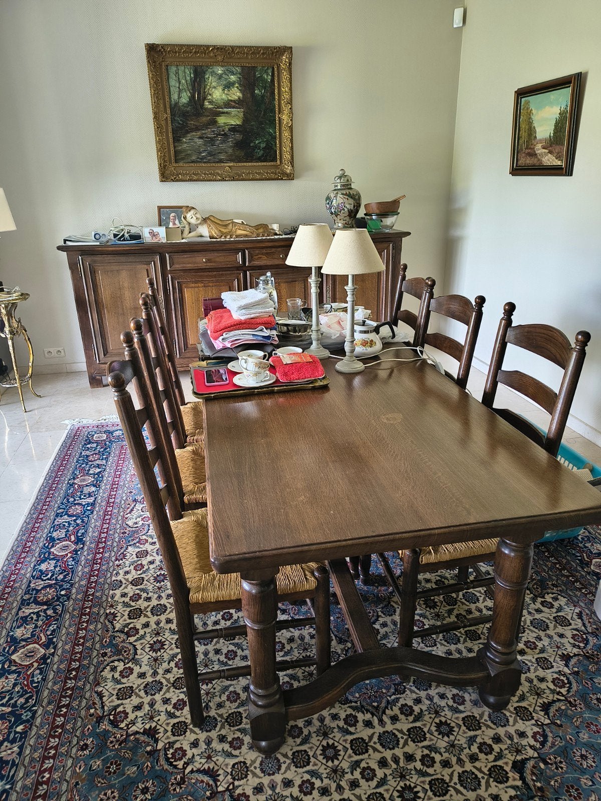 Salle à manger en chêne., Maison & Meubles, Salles à manger complètes, Enlèvement