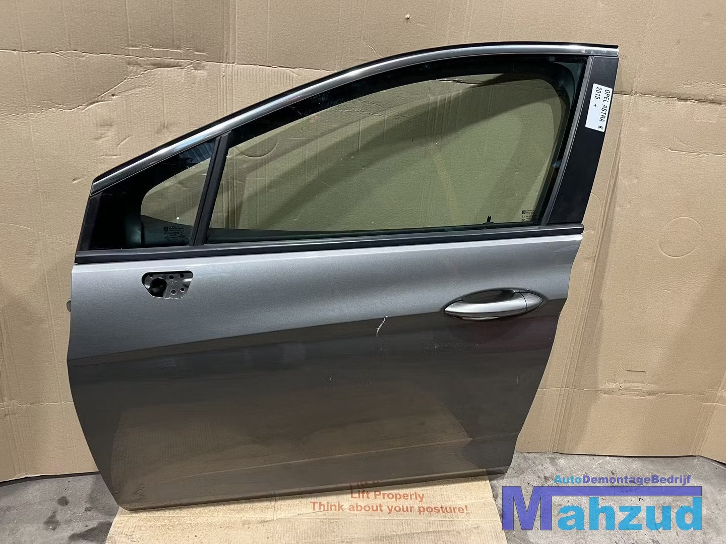 OPEL ASTRA K hatchback Grijs Links voor deur portier 2015-20, Auto-onderdelen, Gebruikt, Deur, Opel Automobile GmbH, Kontakt@opel-infoservice.de