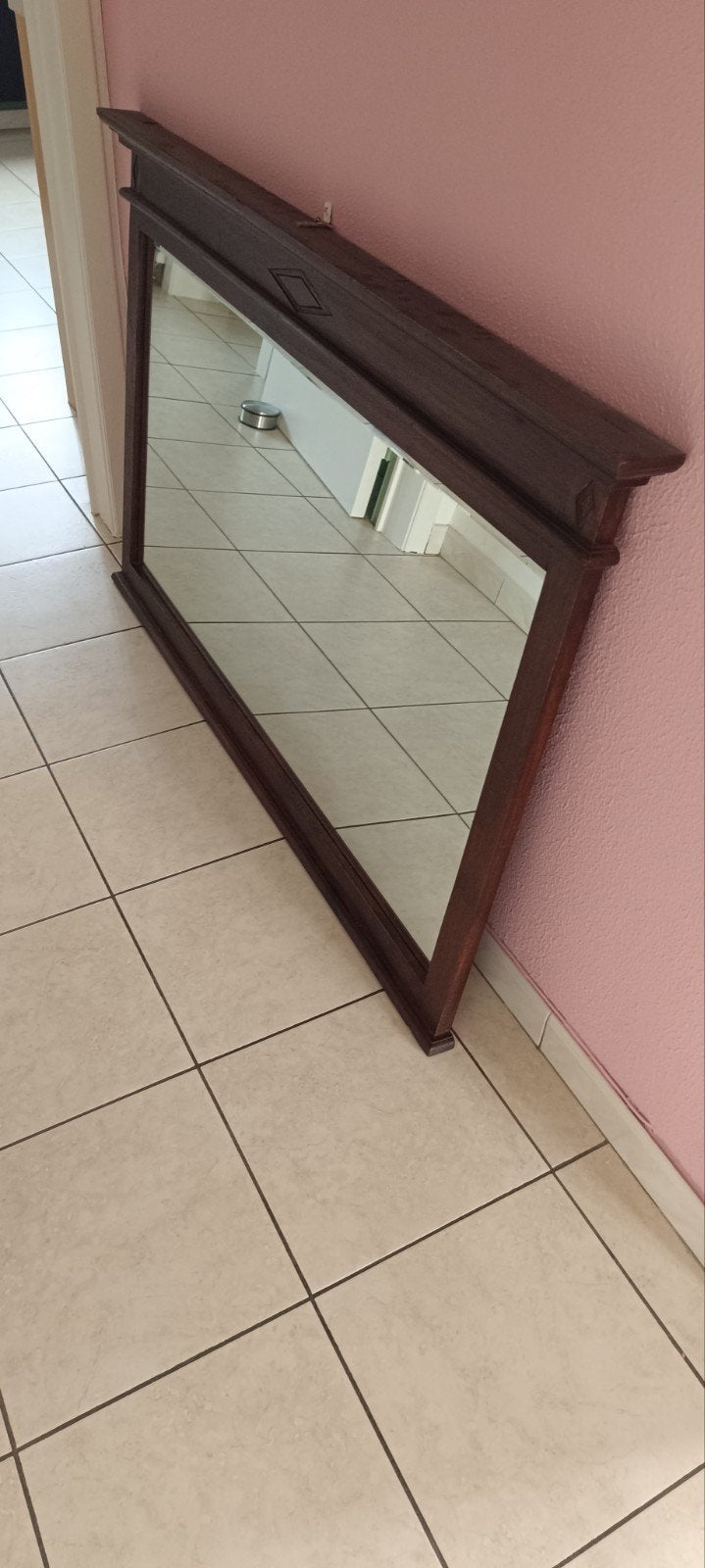 Grote wand spiegel, Ophalen