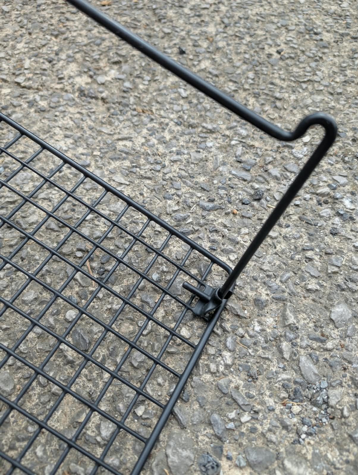 Étagère pliante en métal grillagé noir, Maison & Meubles, Enlèvement, Utilisé, Étagère, Métal
