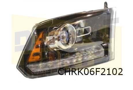 Dodge Ram (3/13-9/19) (4e generatie) koplamp Rechts (zwarte, Neuf, -, -, Dodge