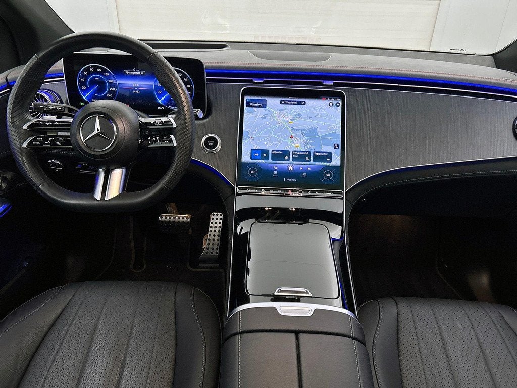 Mercedes-Benz EQE-Klasse SUV 350 4MATIC AMG Line Night Pack, Auto's, Mercedes-Benz, Automaat, Achterwielaandrijving, Lederen bekleding