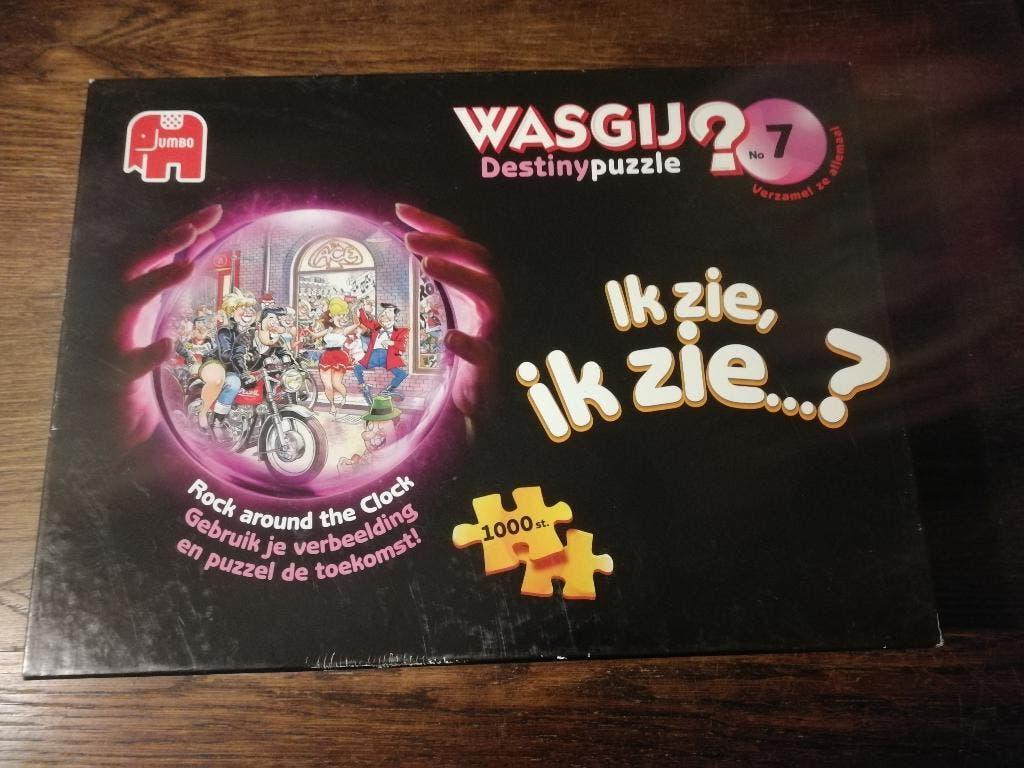 Puzzel Jumbo 1000 stukjes Wasgij destiny 7, Enlèvement ou Envoi, 500 à 1500 pièces, Utilisé, Puzzle
