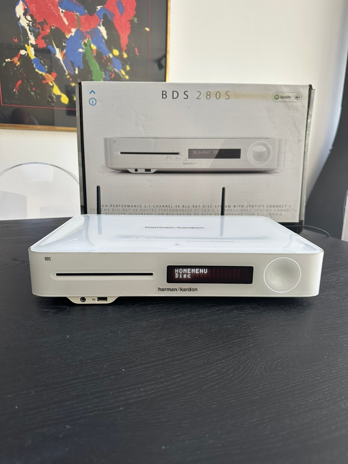 Harman Kardon BDS280 Home Cinema Set / Blue-Ray, Ophalen, Zo goed als nieuw, Dvd-speler