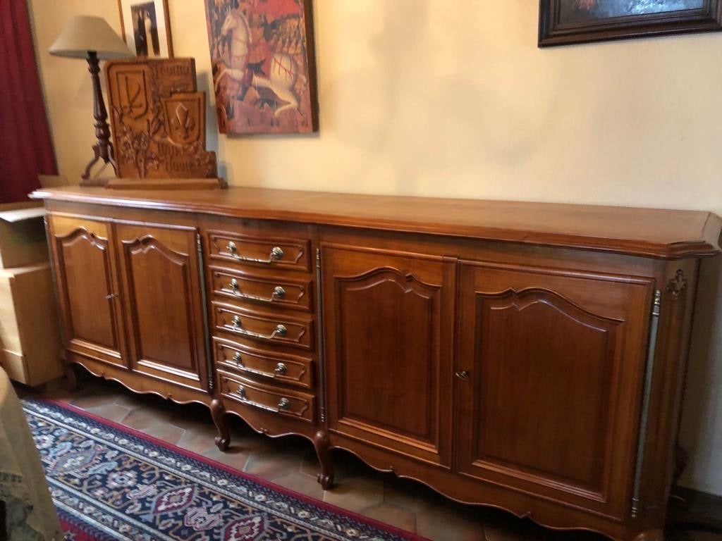 Massieve eetkamer, Ophalen, Zo goed als nieuw, Lodewijck XIV, 8 stoelen of meer