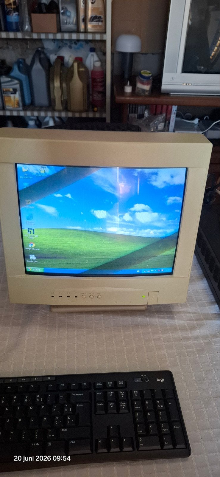 14 inch crt scherm monitor, Computers en Software, Vintage Computers, Ophalen