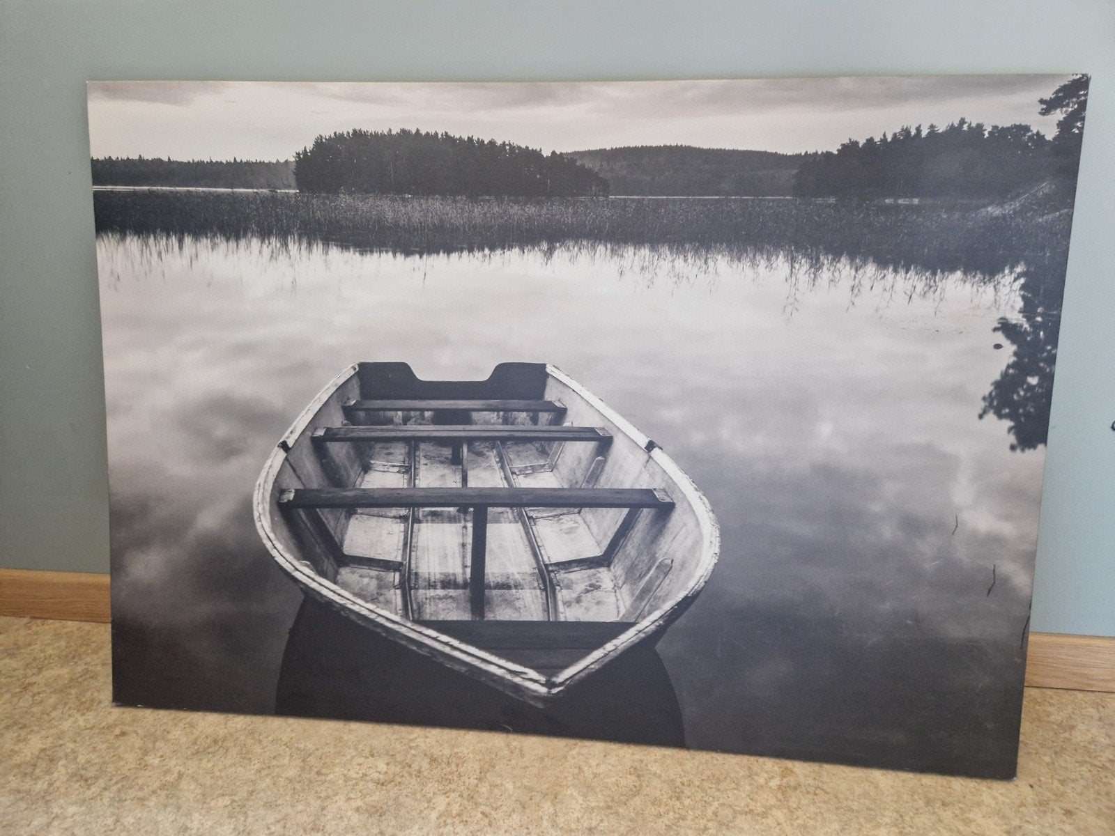 Schilderij boot Ikea - Pjätteryd 70x100cm, Ophalen, Hout
