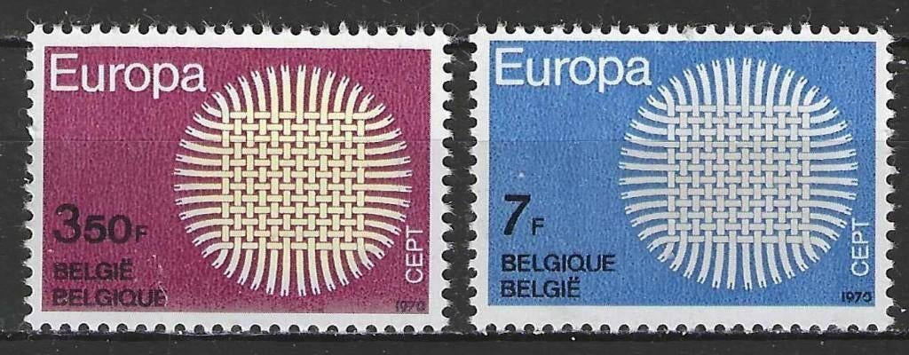Belgique 1970 - Yvert/OBP 1530-1531 - Europe (PF), Envoi, Non oblitéré, Neuf, Europe