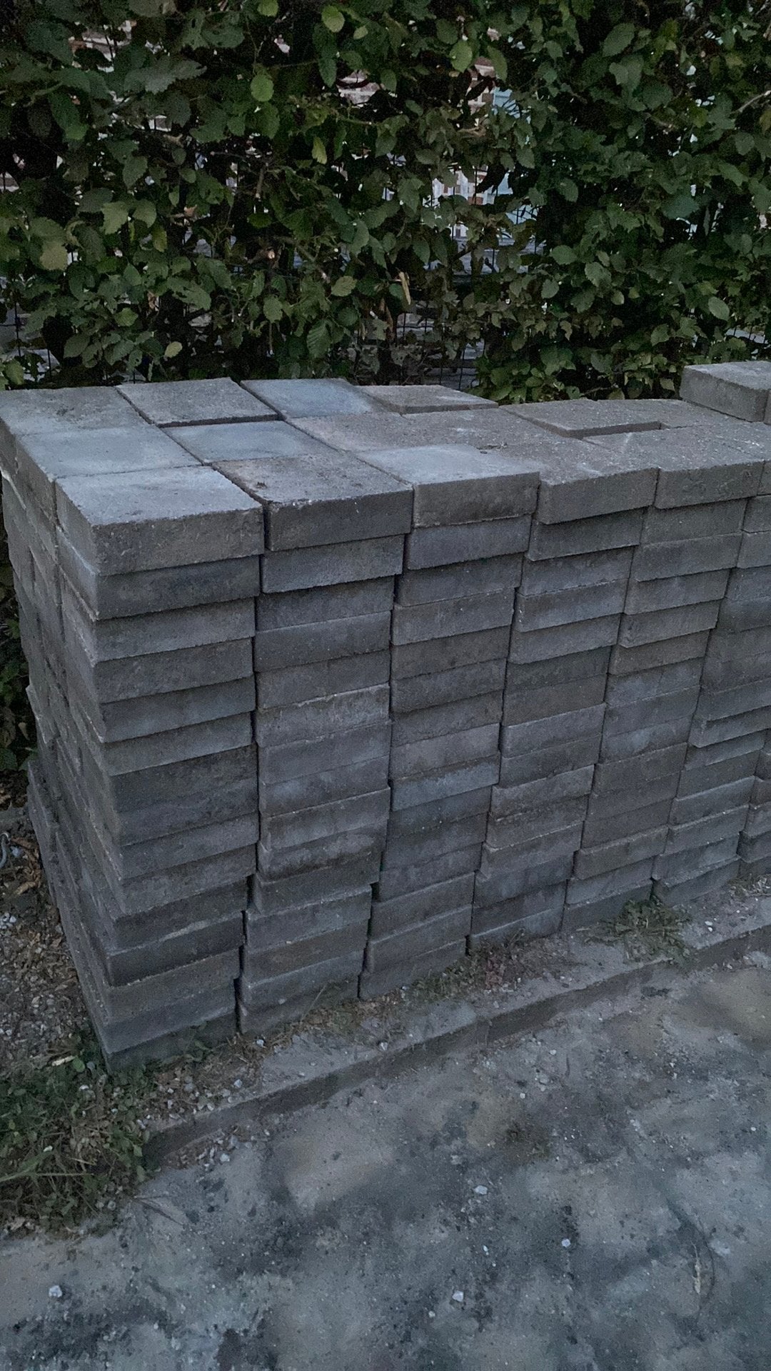 Betonklinkers anthraciet.  20x20x6, Jardin & Terrasse, Pavé & Dalles, Enlèvement, Comme neuf