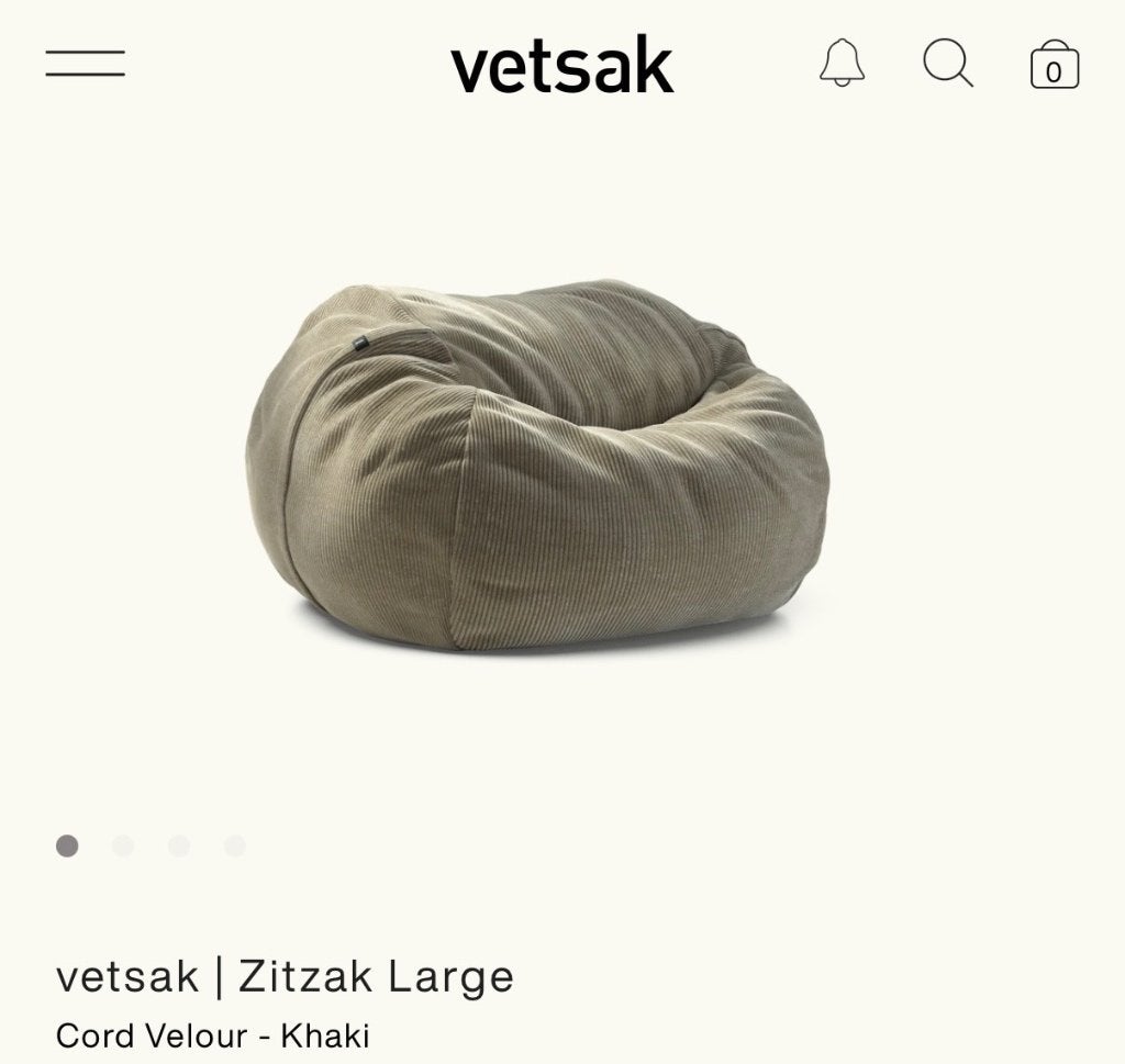 Vetsak, Maison & Meubles, Sièges-poires, Enlèvement, Comme neuf, Vert, Pouf