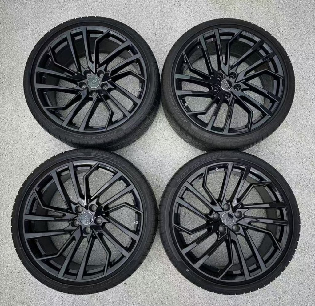 Audi R20 velgen met Pirelli winterbanden, Auto-onderdelen, Gebruikt, Velg(en), Vrachtwagen, 275 mm