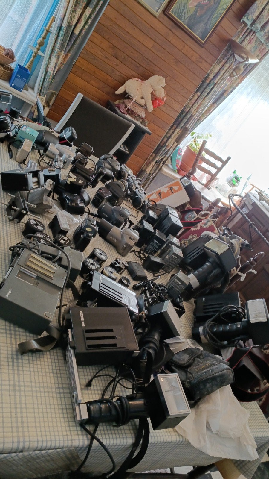 fototoestellen en toebehoren analoog/ flitsstatieven studio, Ophalen