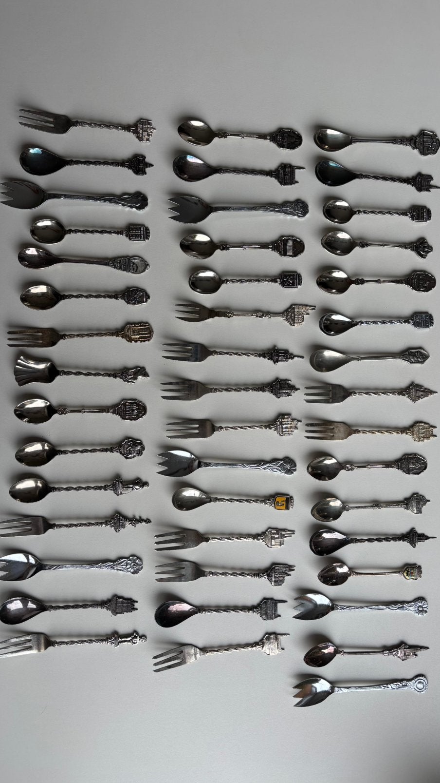 46 lepeltjes/vorkjes, Antiquités & Art, Enlèvement