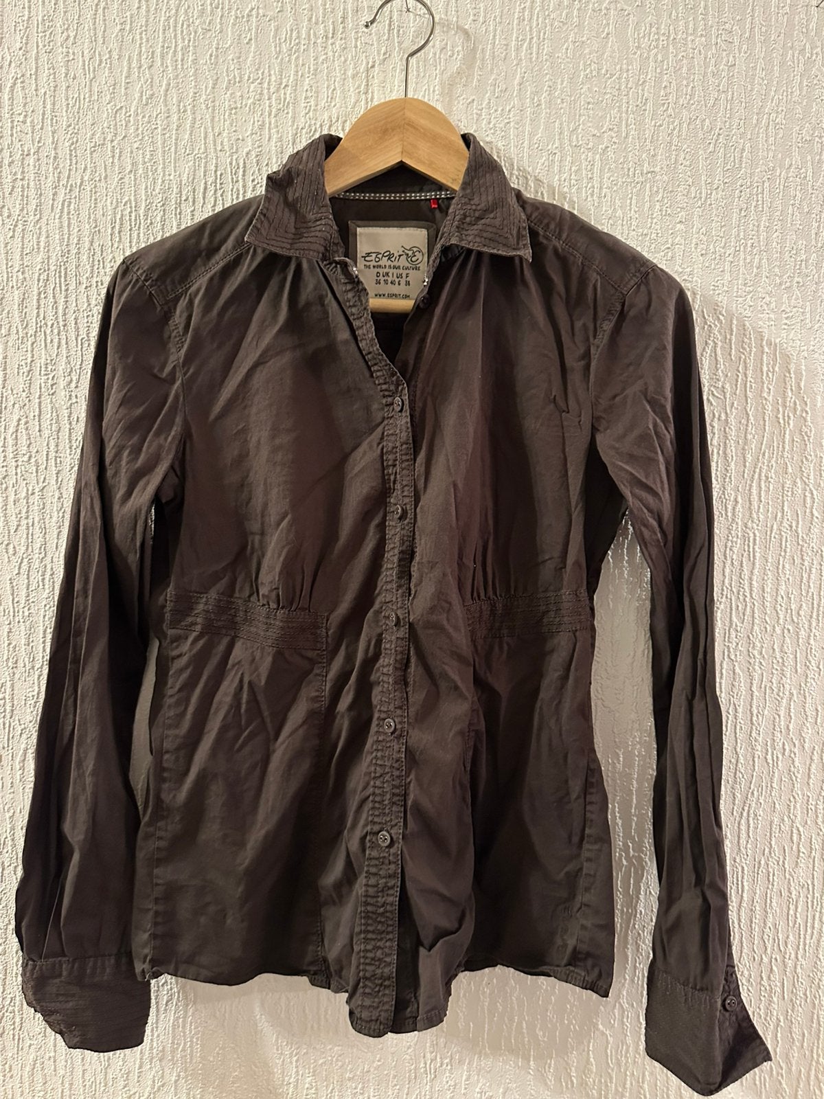 Esprit bruin shirt voor dames, Kleding | Dames, Blouses en Tunieken, Ophalen, Zo goed als nieuw, Maat 38/40 (M), Bruin