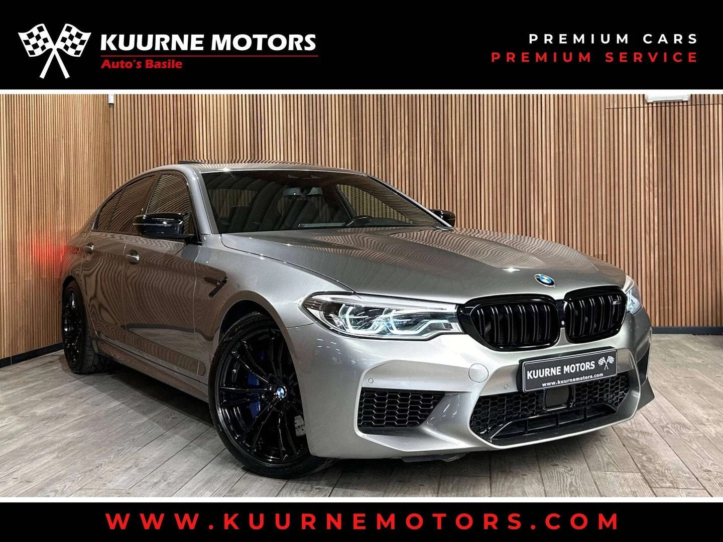 BMW M5 4.4AS V8 xDrive Alu20"/OpenDak/Acc/Hud/Hk/Keyless/Sof, Autos, Cuir, Argent ou Gris, 4395 cm³, Entreprise