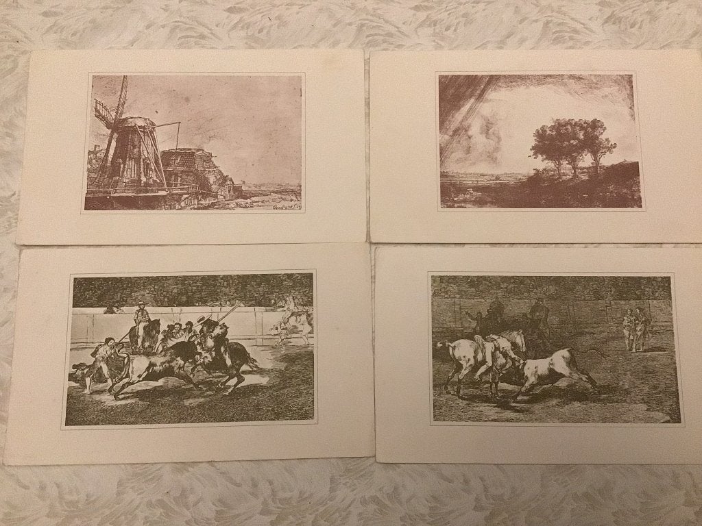 Tirages d'art Rembrandt et Goya Tauromaquia, Enlèvement ou Envoi, Utilisé